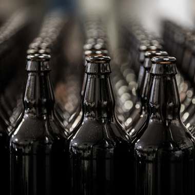 Rows of empty bottles PCVEHR7